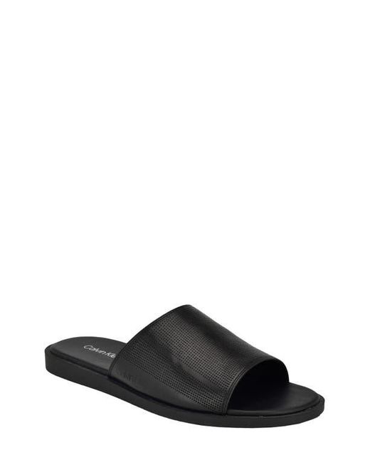 Calvin Klein Black Espar Slide Sandal for men