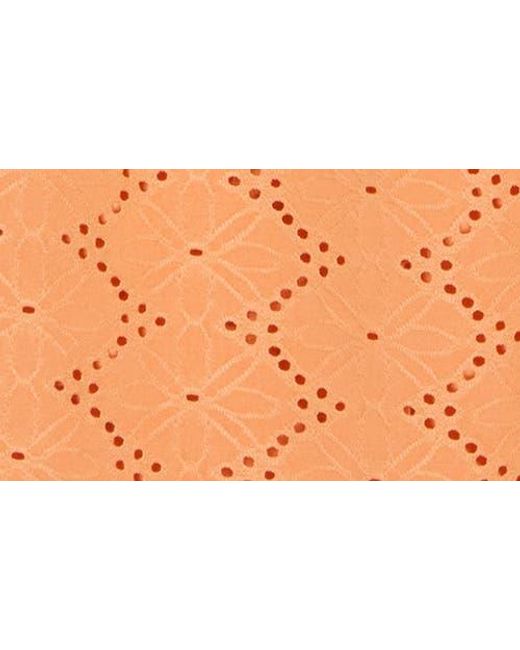 Vero Moda Orange Kim Eyelet Maxi Skirt