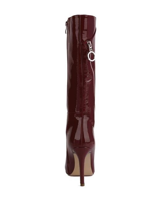 Rag & Co Red Tsaroh Knee High Boot
