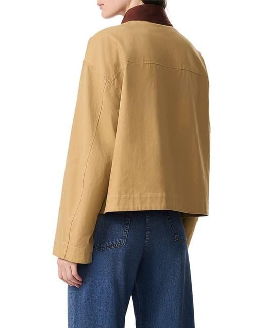 Rag & Bone Natural Nonie Cotton Jacket With Removable Lining