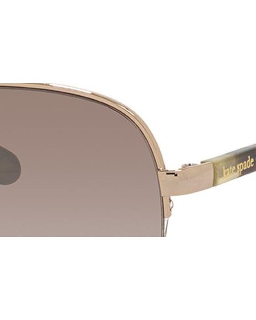 Kate Spade Multicolor 57mm Bethannos Aviator Sunglasses