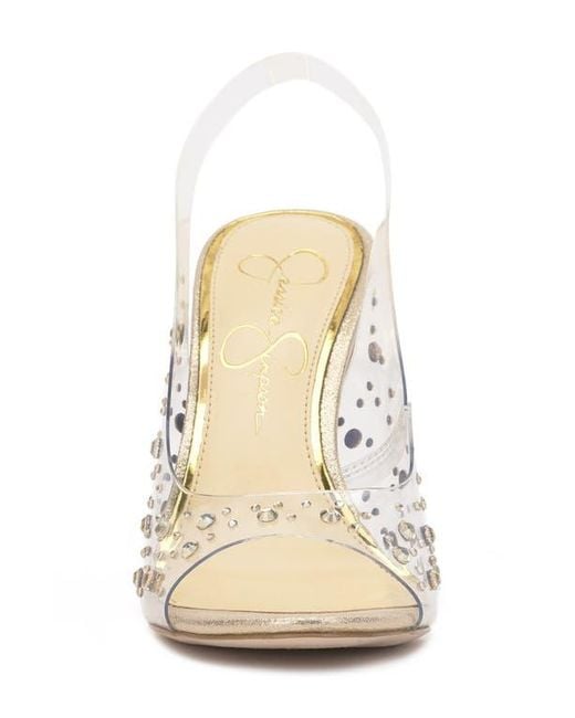 Jessica Simpson White Jaisey Slingback Sandal