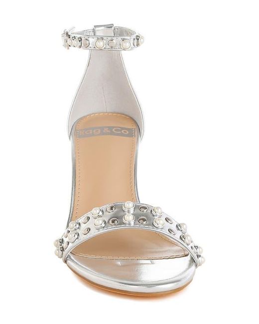 Rag & Co White Jumera Wedge Sandal