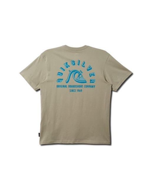 Quiksilver Green Shadow Block Mt0 Graphic T-Shirt for men