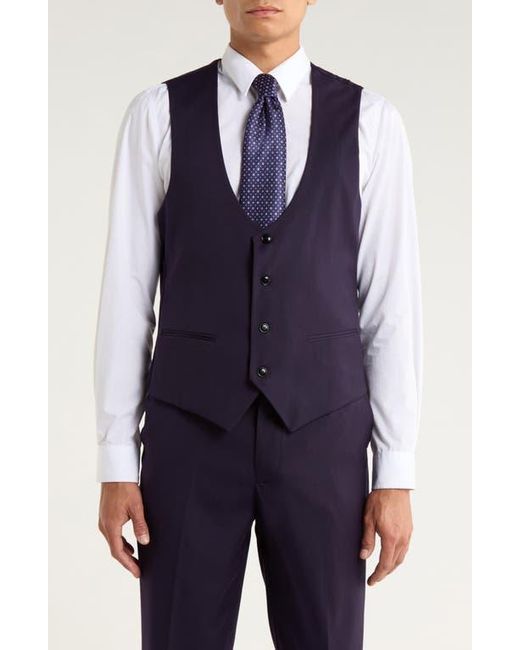 ZEGARIE Blue Stretch 3-Piece Suit for men