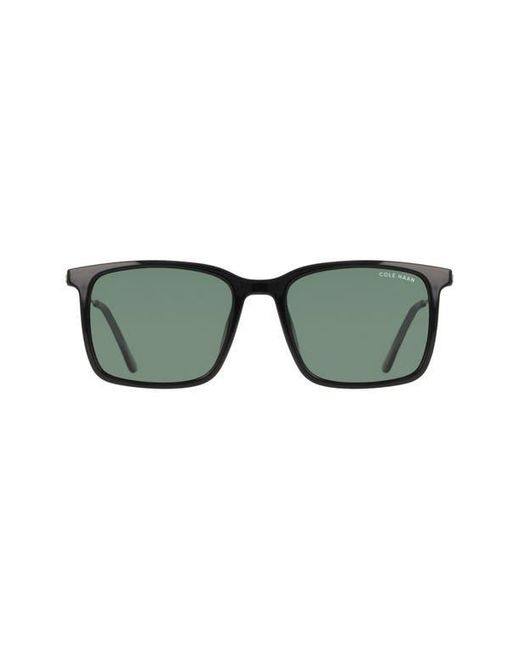 Cole Haan Green 55Mm Rectangular Sunglasses for men