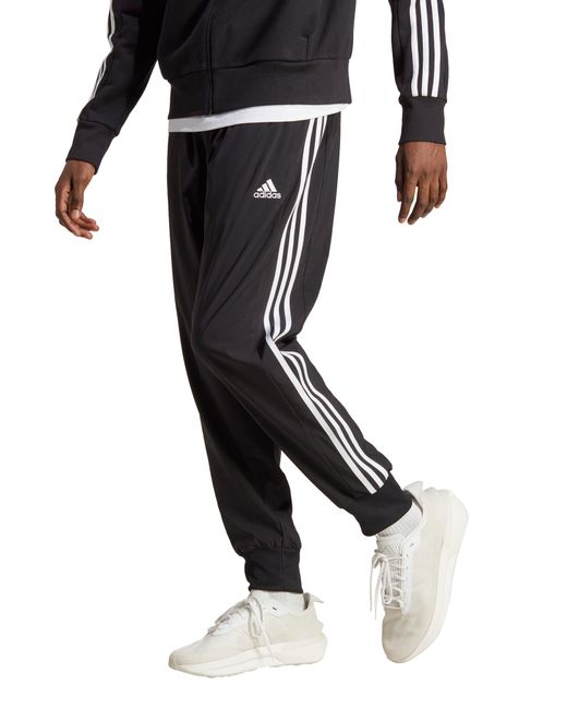 Mens adidas joggers 3 stripe sale