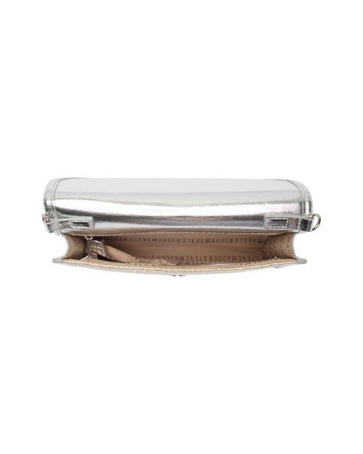 Steve Madden Metallic Glow Straw Crossbody Bag