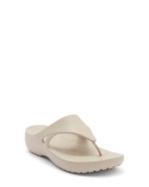 CROCSTM White Kadee Wedge Flip Flop