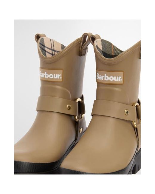 Barbour Brown Elley Harness Rain Boot