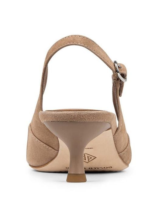 Donald J Pliner Natural Pointed Toe Slingback Pump