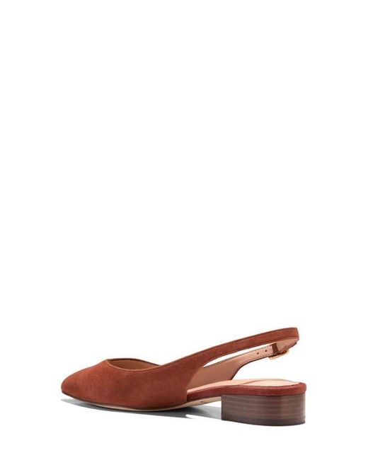 Cole Haan Mazie Slingback Flat in Brown | Lyst