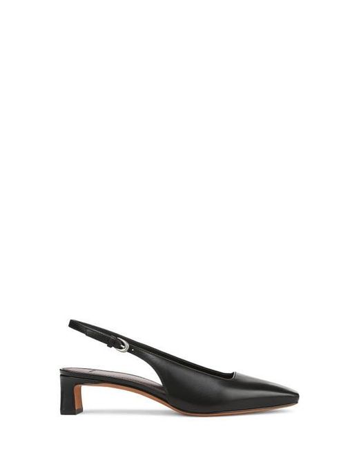 Vince Black Hart Kitten Heel Slingback Pump