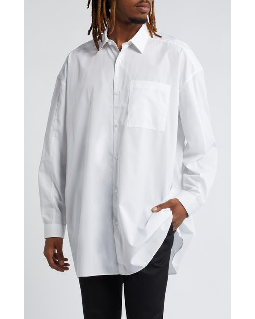Topman White Oversize Formal Shirt for men