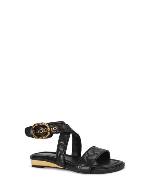 Kurt Geiger Black Mayfair Ankle Strap Sandal