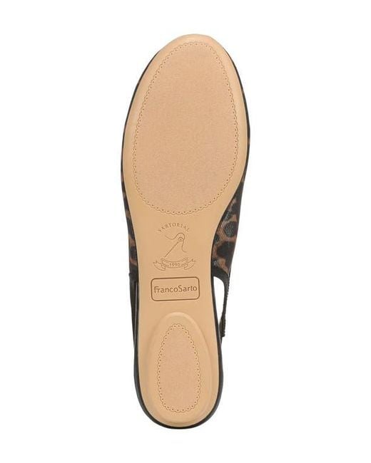 Franco Sarto Black Chara Slingback Flat