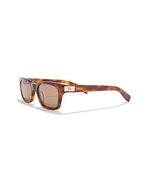 Dunhill Brown 53Mm Rectangular Sunglasses for men