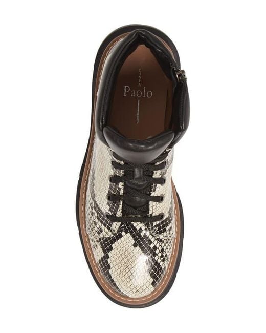Linea Paolo Multicolor Boca Lace-Up Boot