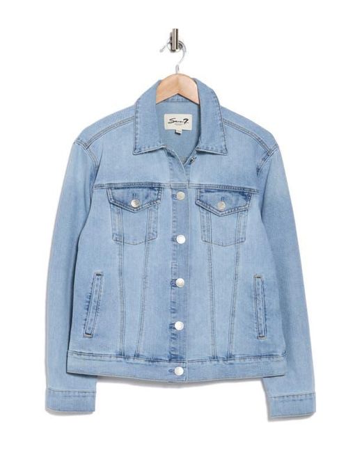 Seven7 Blue Denim Trucker Jacket