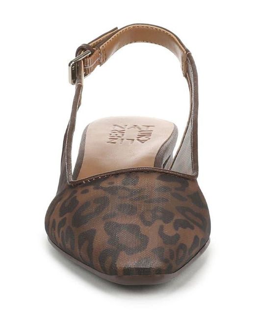 Naturalizer Brown Ginger Slingback Mesh Pump