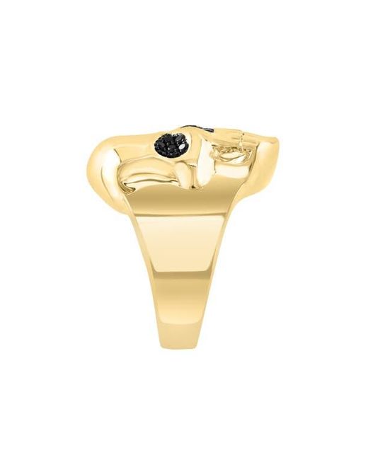 Effy Metallic Spinel Skull Ring for men