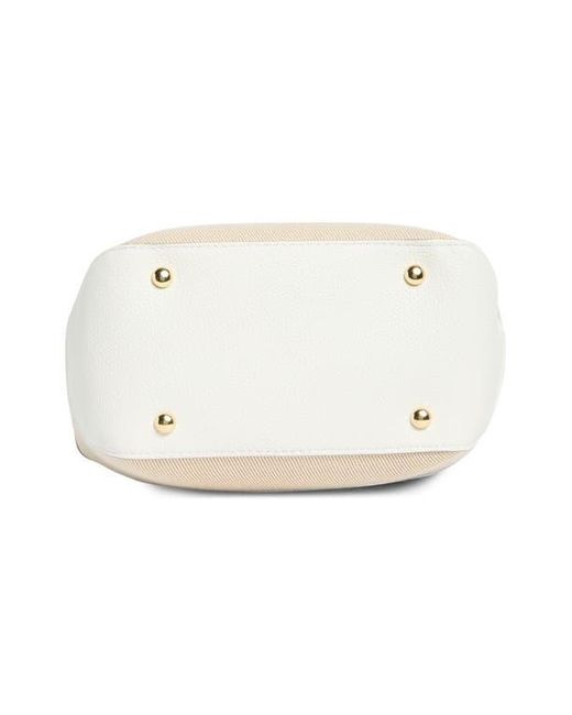 Nanette Lepore Natural Lynne Triple Section Bucket Bag