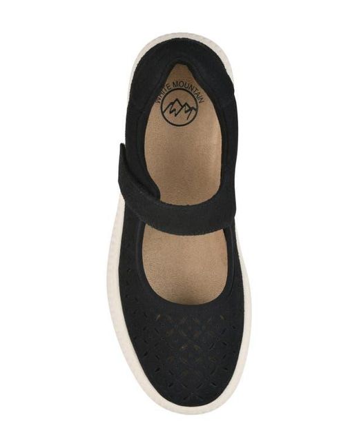 White Mountain Black Double Mary Jane Sneaker