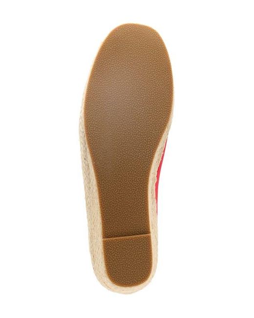 David Tate Red Stroll Espadrille Flat