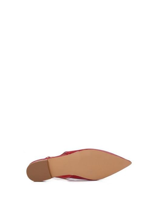 BERNESS Red Fabia Slingback Flat