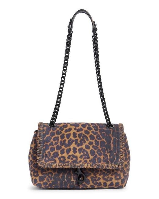 Rebecca Minkoff Brown Edie Whipstitch Suede Crossbody Bag
