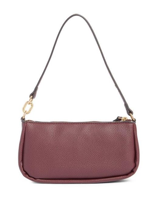 Nanette Lepore Purple Frannie Convertible Baguette Shoulder Bag