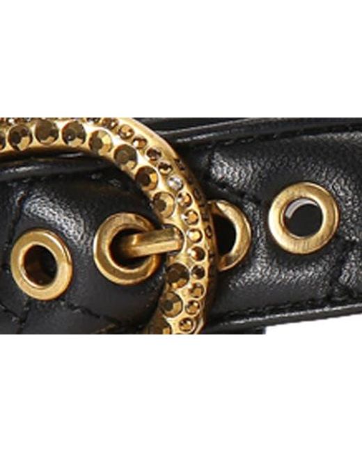 Kurt Geiger Black Mayfair Ankle Strap Sandal