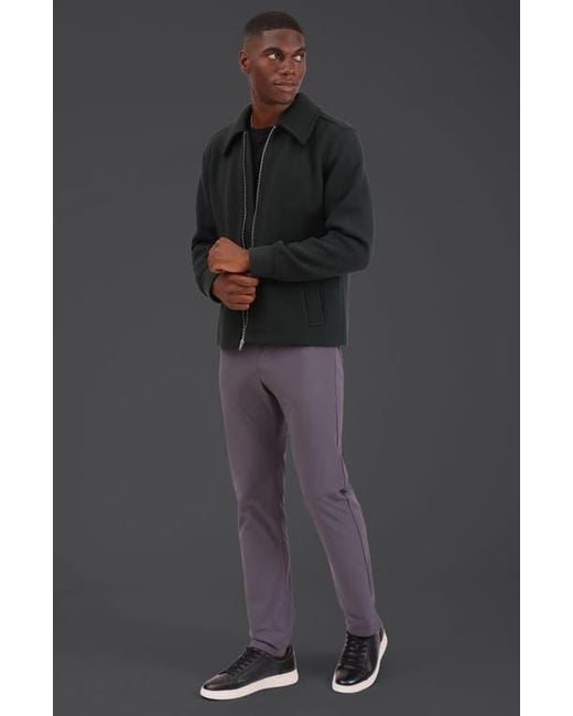 Bagatelle Black Knit Bomber Jacket for men
