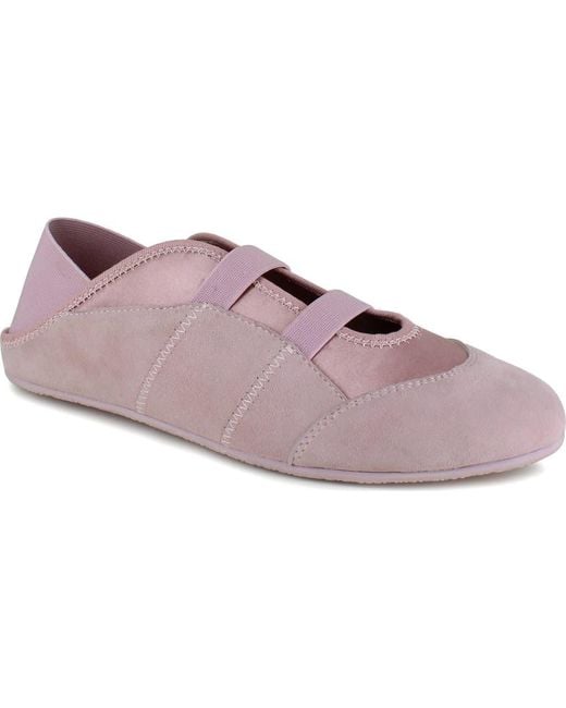 Splendid Purple Jena Suede & Satin Flat