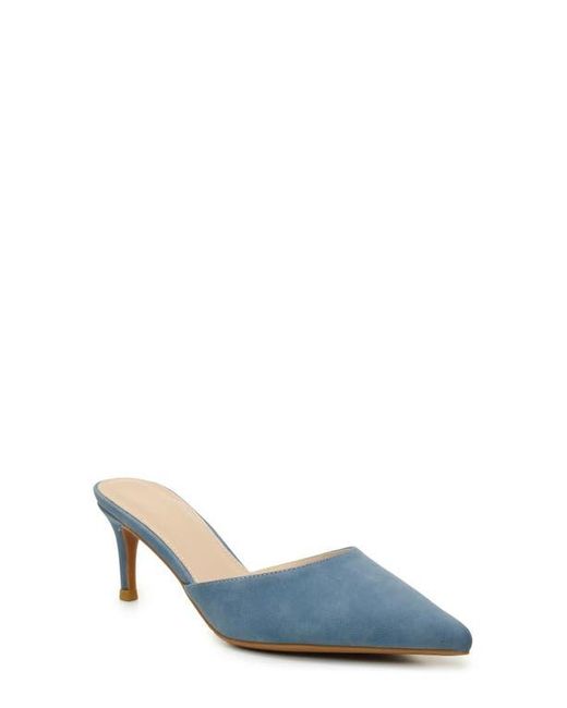Nicole Miller Blue Pointed Toe Mule
