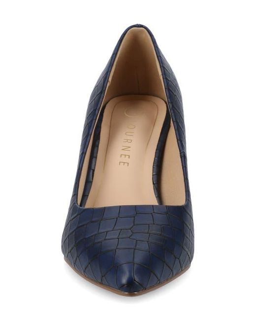 Journee Collection Blue Scylee Pump