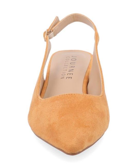 Journee Collection Metallic Sylvia Slingback Pump