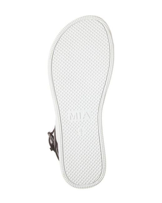 MIA White Platform Strappy Sandals