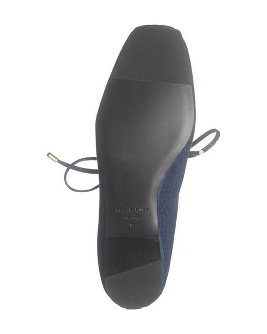 Rag & Bone Blue Sophia Ballet Flat
