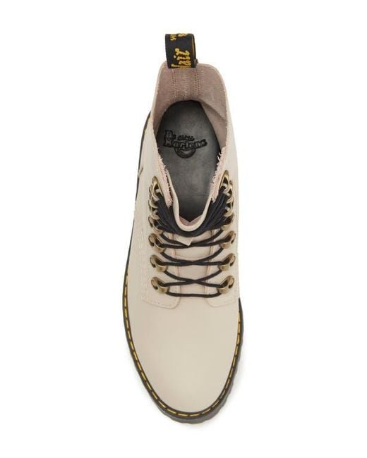Dr. Martens Natural Leona Combat Boot