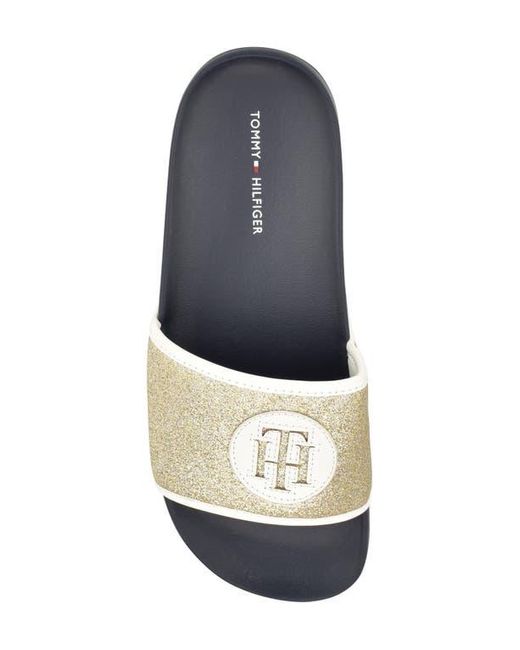 Tommy Hilfiger Multicolor Glitter Slide Sandal