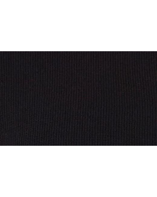 Halogen® Black Contrast Trim Cardigan
