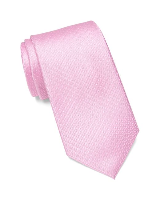 Calvin Klein Pink Logan Dot Tie for men