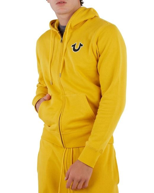 True Religion Sunset Pullover Hoodie in Yellow for Men Lyst