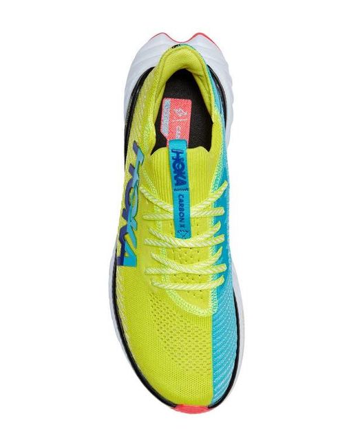Hoka One One Yellow Carbon X 3 Running Shoe for men