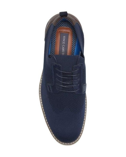 Vince Camuto Blue Ellyot Wingtip Derby Sneaker for men