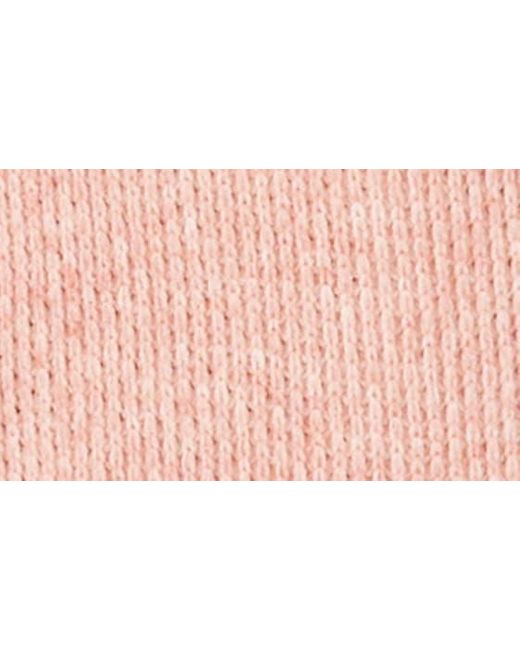 Cece Pink Rib Knit Flare Leg Pants