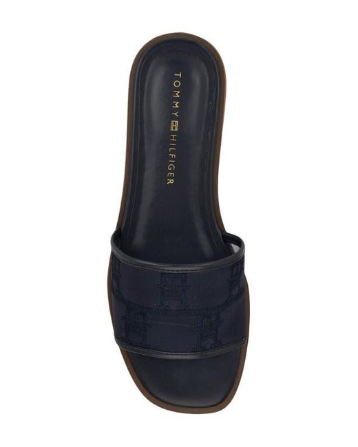 Tommy Hilfiger Black Tesia Slide Sandal