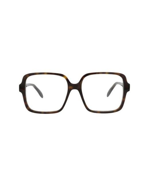 McQueen Black 55Mm Square Optical Glasses