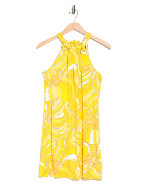 Trina Turk Yellow Juju Halter Dress